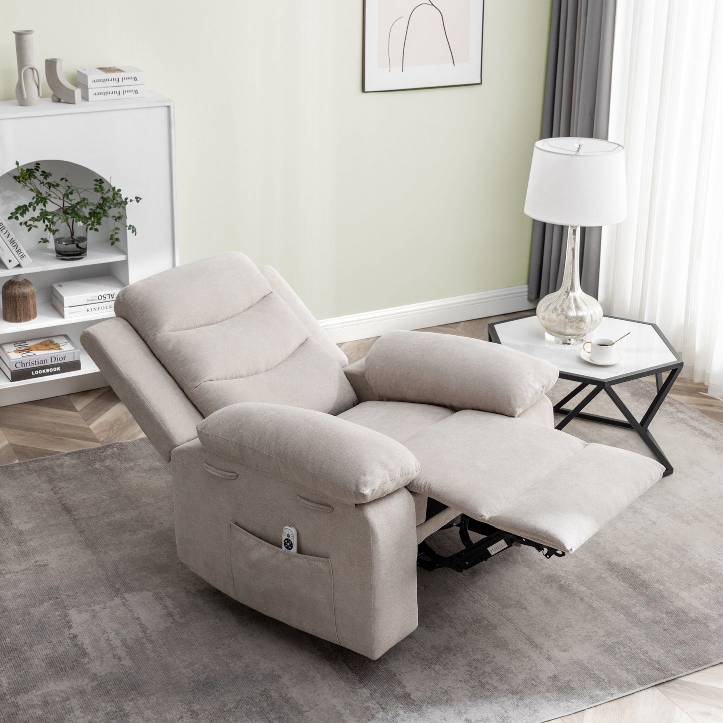 Power Recliner Chair with Adjustable Massage Function