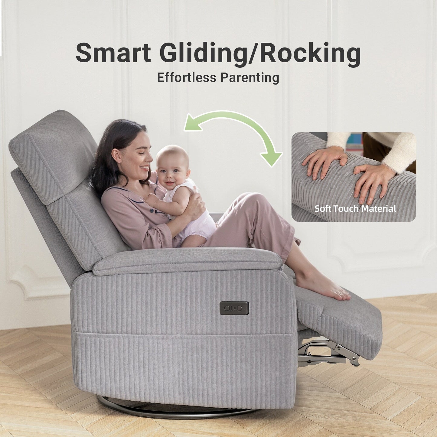 Power Swivel Rocker Recliner Chair