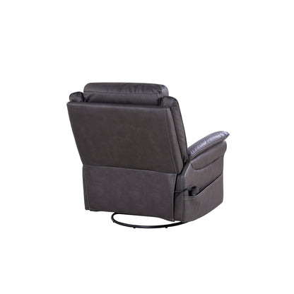 Power Swivel Rocking Recliner Chair with OKIN Motor, 8 Vibration Points, Lumbar Heating, Extendable Footrest, Infinite Reclining