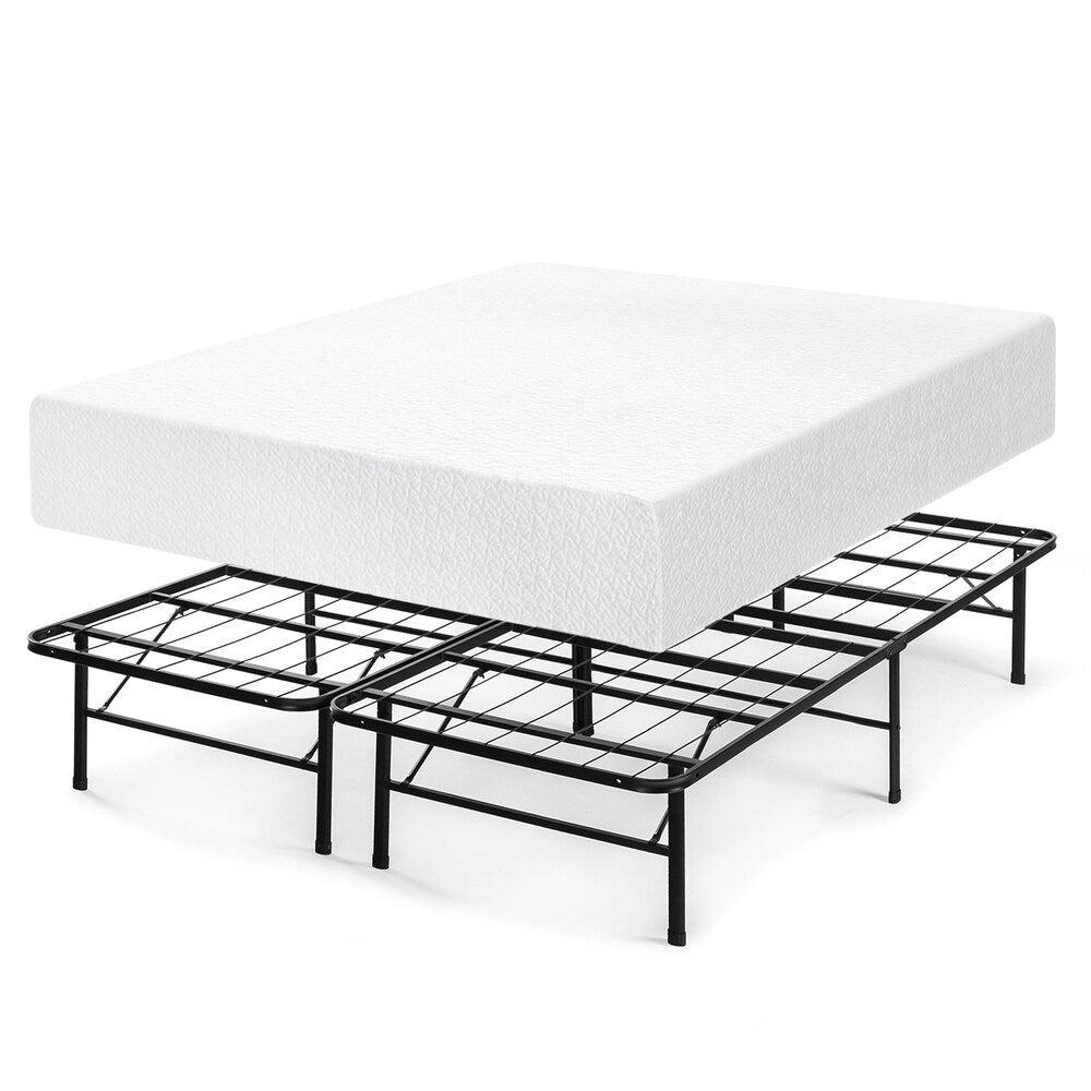 Premium 12 Inch Memory Foam Mattress and Bed Frame Set By Crown Comfort