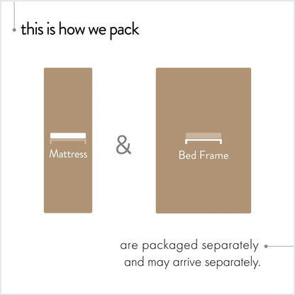 Premium 12 Inch Memory Foam Mattress and Bed Frame Set By Crown Comfort