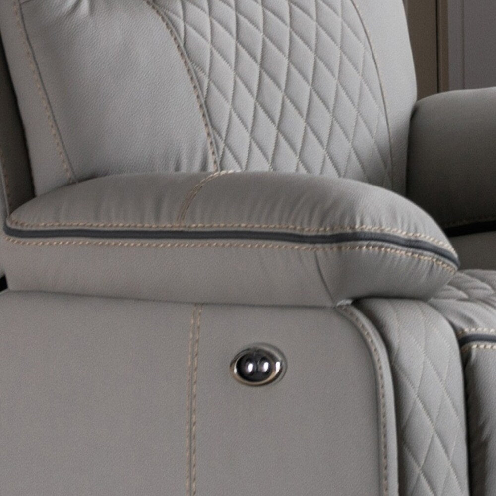 Premium Comfort Recliner with Manual Recline, Durable Faux Leather
