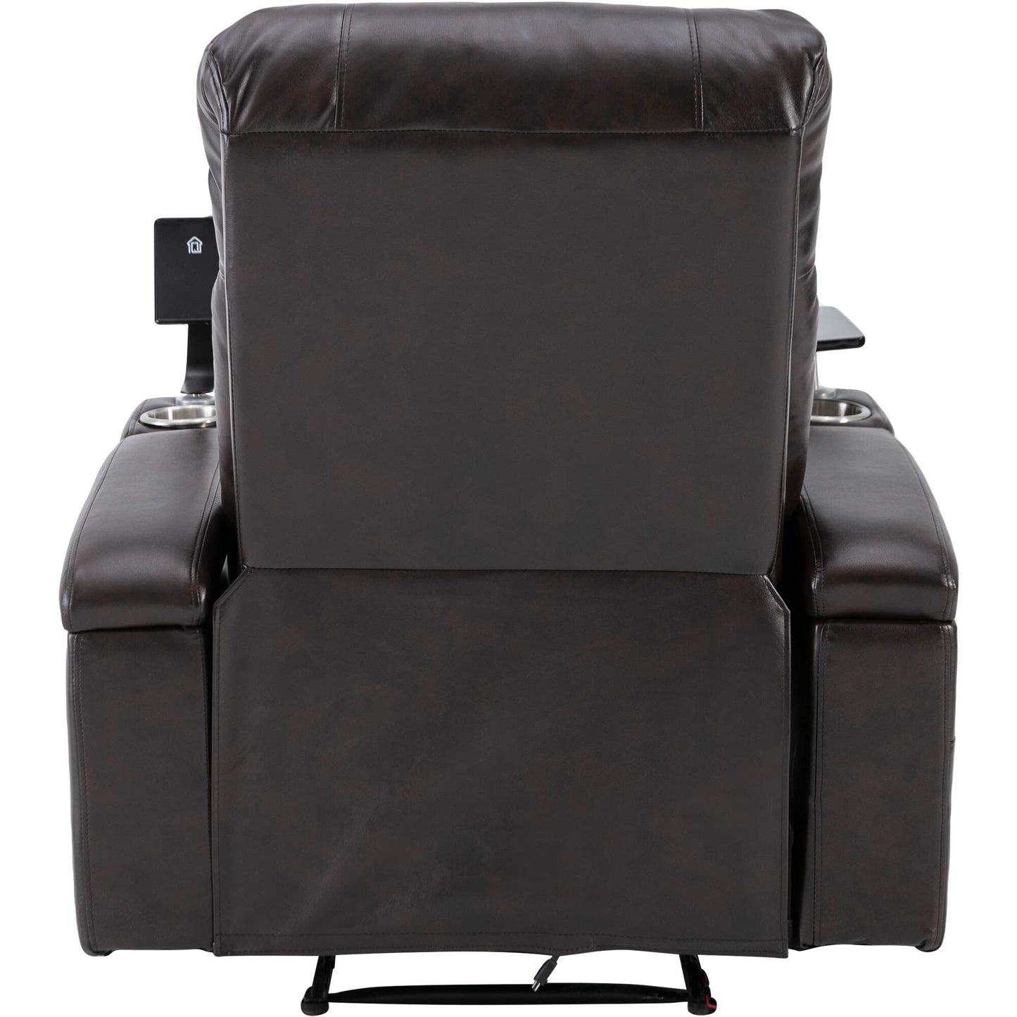 Premium Power Recliner with Storage Arms, Cupholders, Swivel Tray Table and Cell Phone Stand
