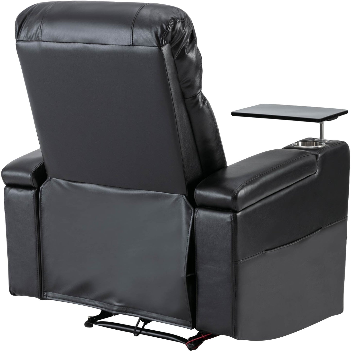 Premium Power Recliner with Storage Arms, Cupholders, Swivel Tray Table and Cell Phone Stand