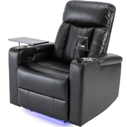 Premium Power Recliner with Storage Arms