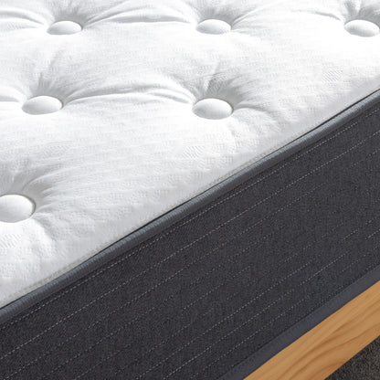 Priage by ZINUS 10 Inch Comfort Essential Pocket Spring Hybrid Mattress