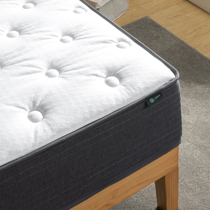Priage by ZINUS 10 Inch Comfort Essential Pocket Spring Hybrid Mattress