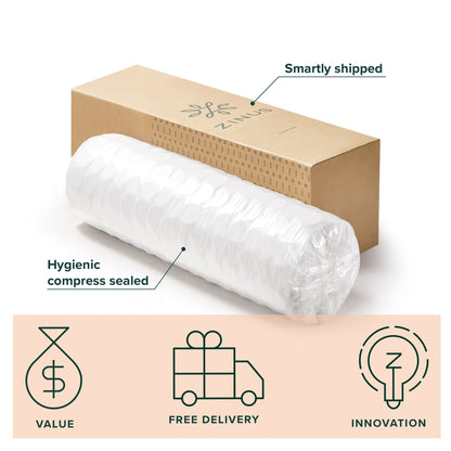 Priage by ZINUS 10 Inch Comfort Essential Pocket Spring Hybrid Mattress