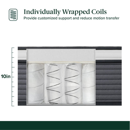 Priage by ZINUS 10 Support Plus Pocket Spring Hybrid Mattress