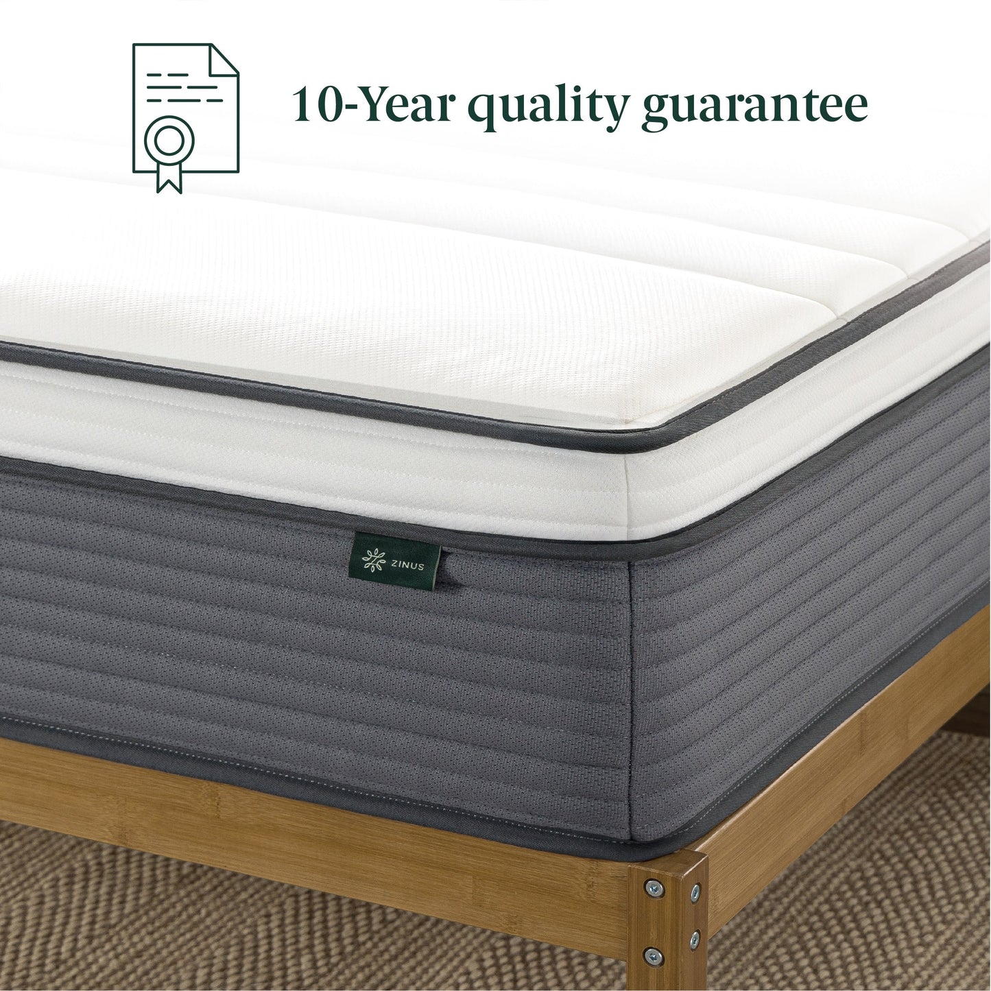 Priage by ZINUS 10 Support Plus Pocket Spring Hybrid Mattress