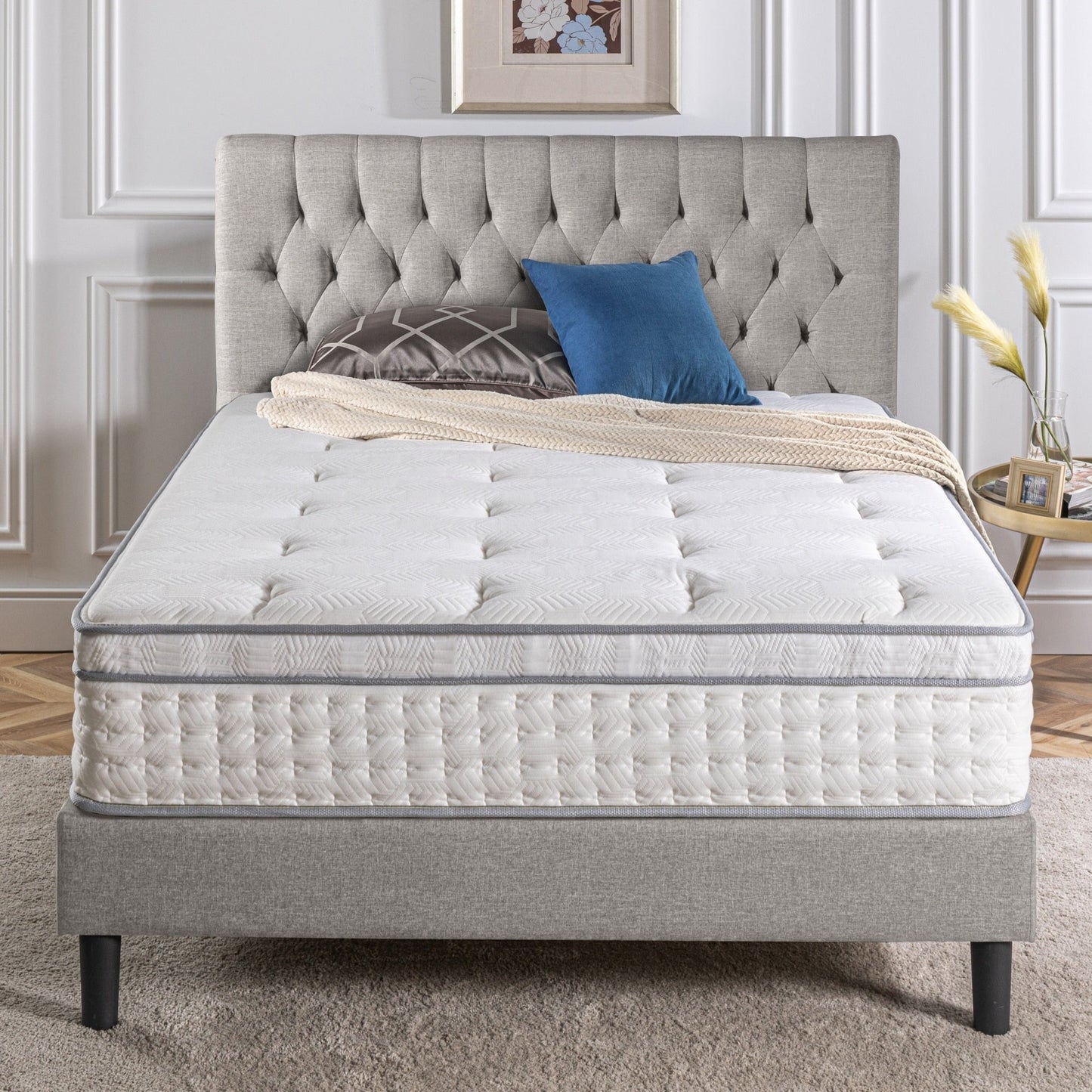 Priage by ZINUS 12 Euro Box Top Pocket Spring Hybrid Mattress