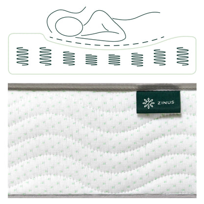 Priage by ZINUS 6 Inch Foam and Spring Mattress