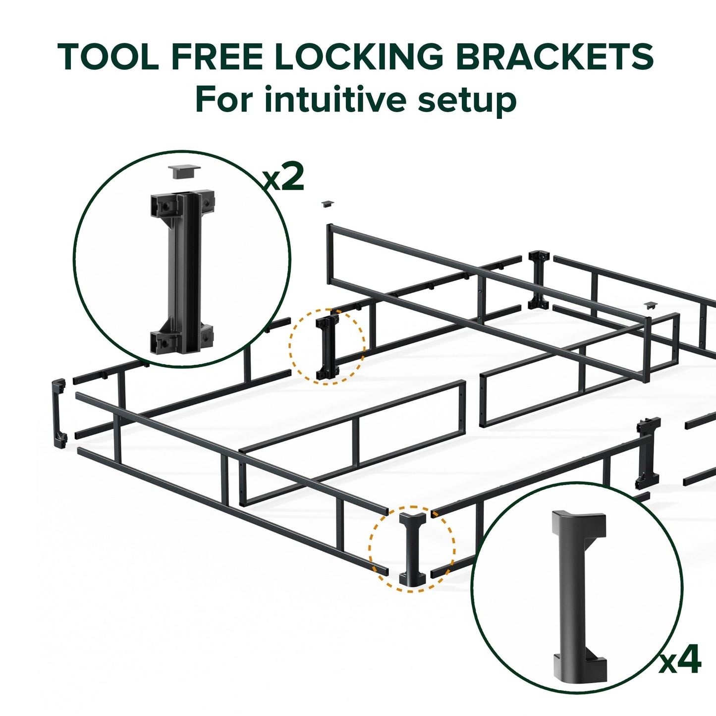Priage by ZINUS 7 Inch Metal Smart BoxSpring? with Quick Assembly