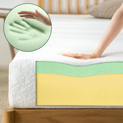 Priage by ZINUS 8-inch Green Tea Element Memory Foam Mattress