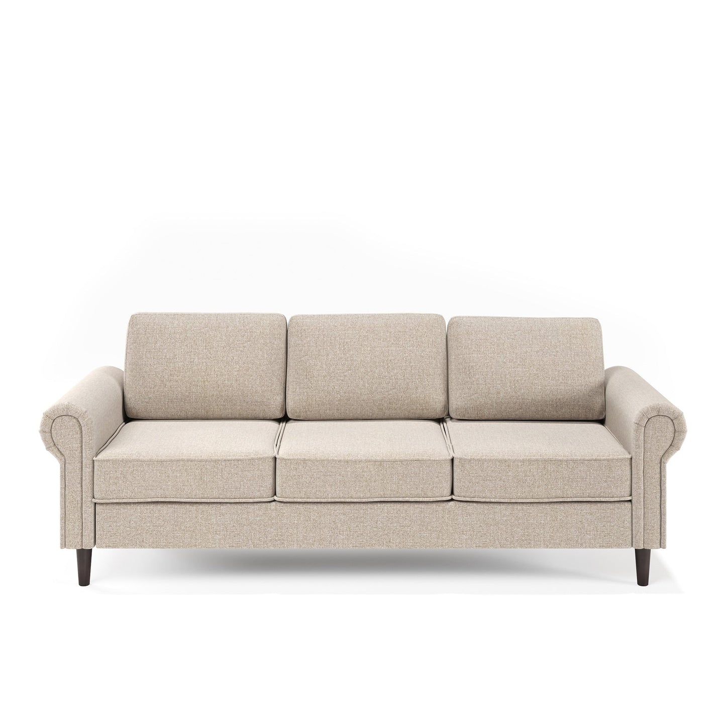 Priage by ZINUS Oatmeal Beige Upholstered Madison Sofa