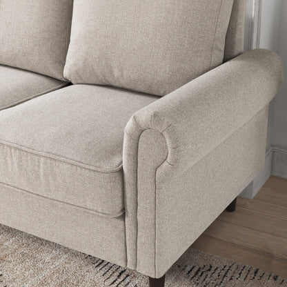 Priage by ZINUS Oatmeal Beige Upholstered Madison Sofa