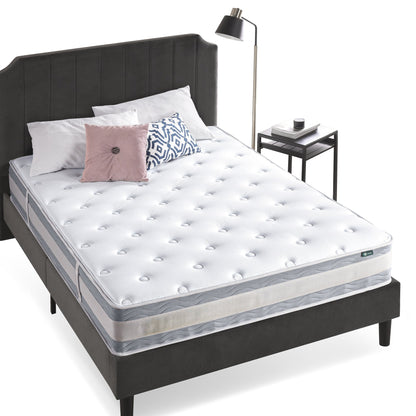 Priage by Zinus 10 Inch Gel-Infused Memory Foam Hybrid Mattress