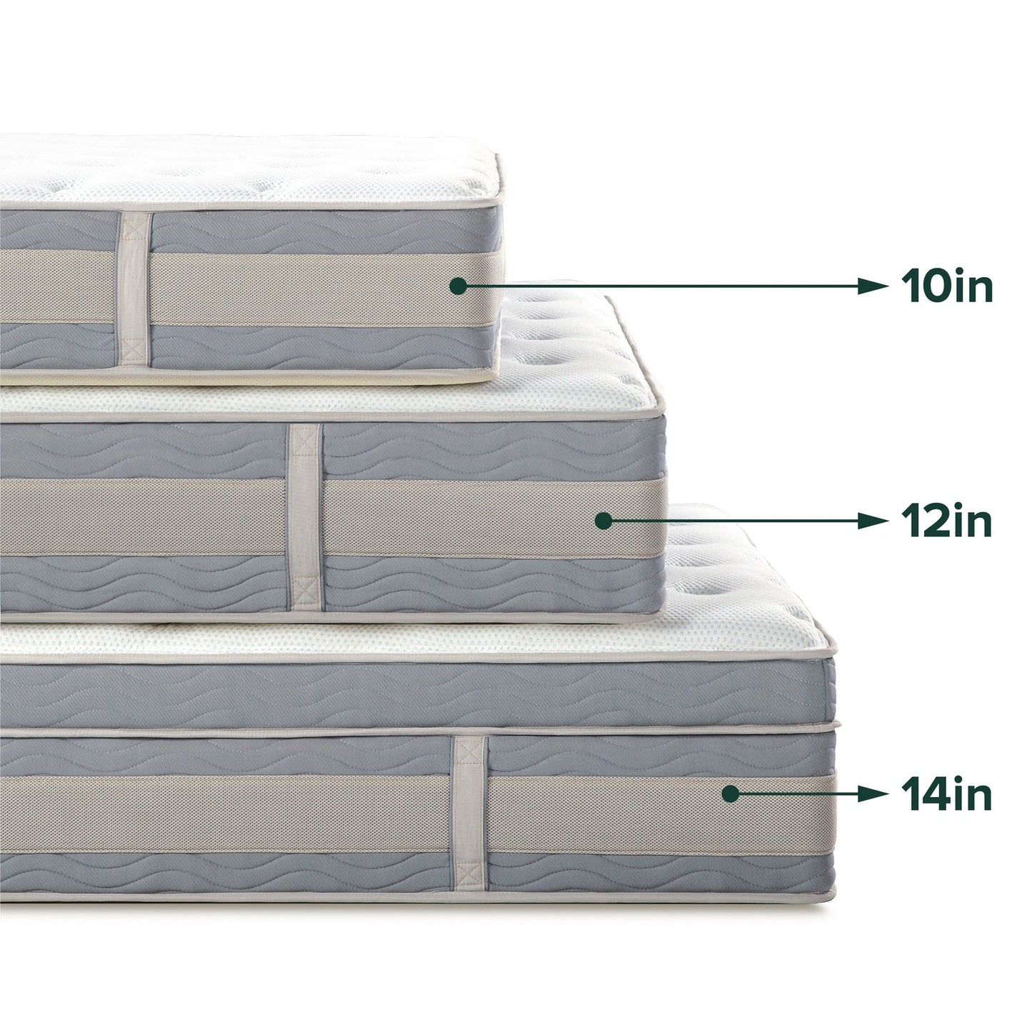 Priage by Zinus 10 Inch Gel-Infused Memory Foam Hybrid Mattress