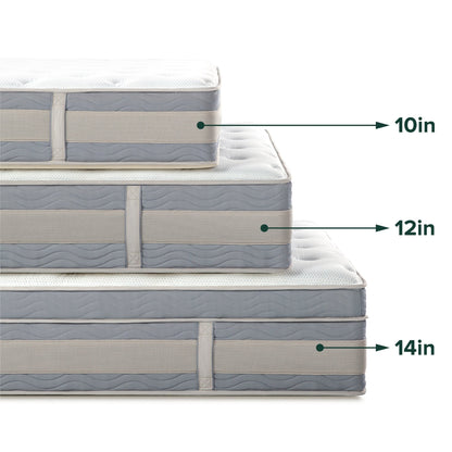 Priage by Zinus 10 Inch Gel-Infused Memory Foam Hybrid Mattress