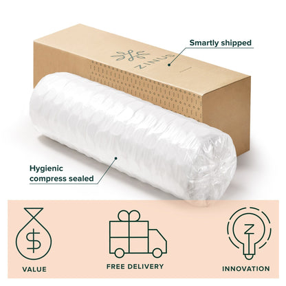 Priage by Zinus 10 Inch Gel-Infused Memory Foam Hybrid Mattress