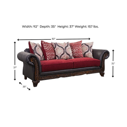 Woodhaven Furniture Prince Sofa