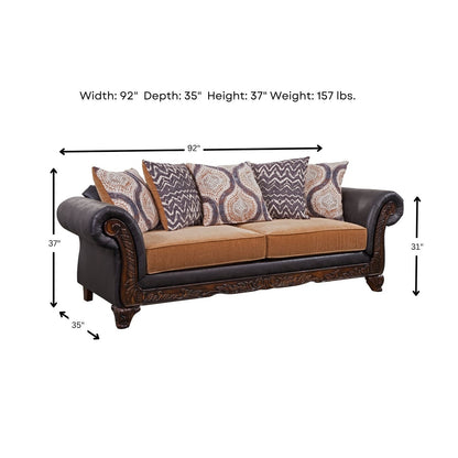 Woodhaven Furniture Prince Sofa
