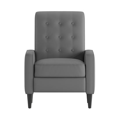 Pushback Recliner with Button Tufted Back