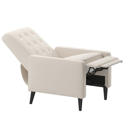 Pushback Recliner with Button Tufted Back