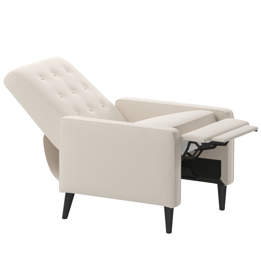 Pushback Recliner with Button Tufted Back