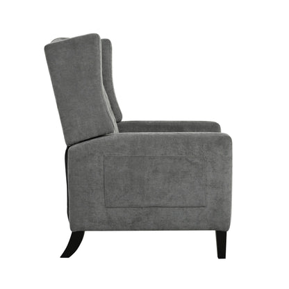 Pushback Recliner with Foldable Side Table & USB Ports