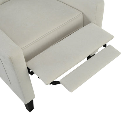 Pushback Recliner with Foldable Side Table & USB Ports