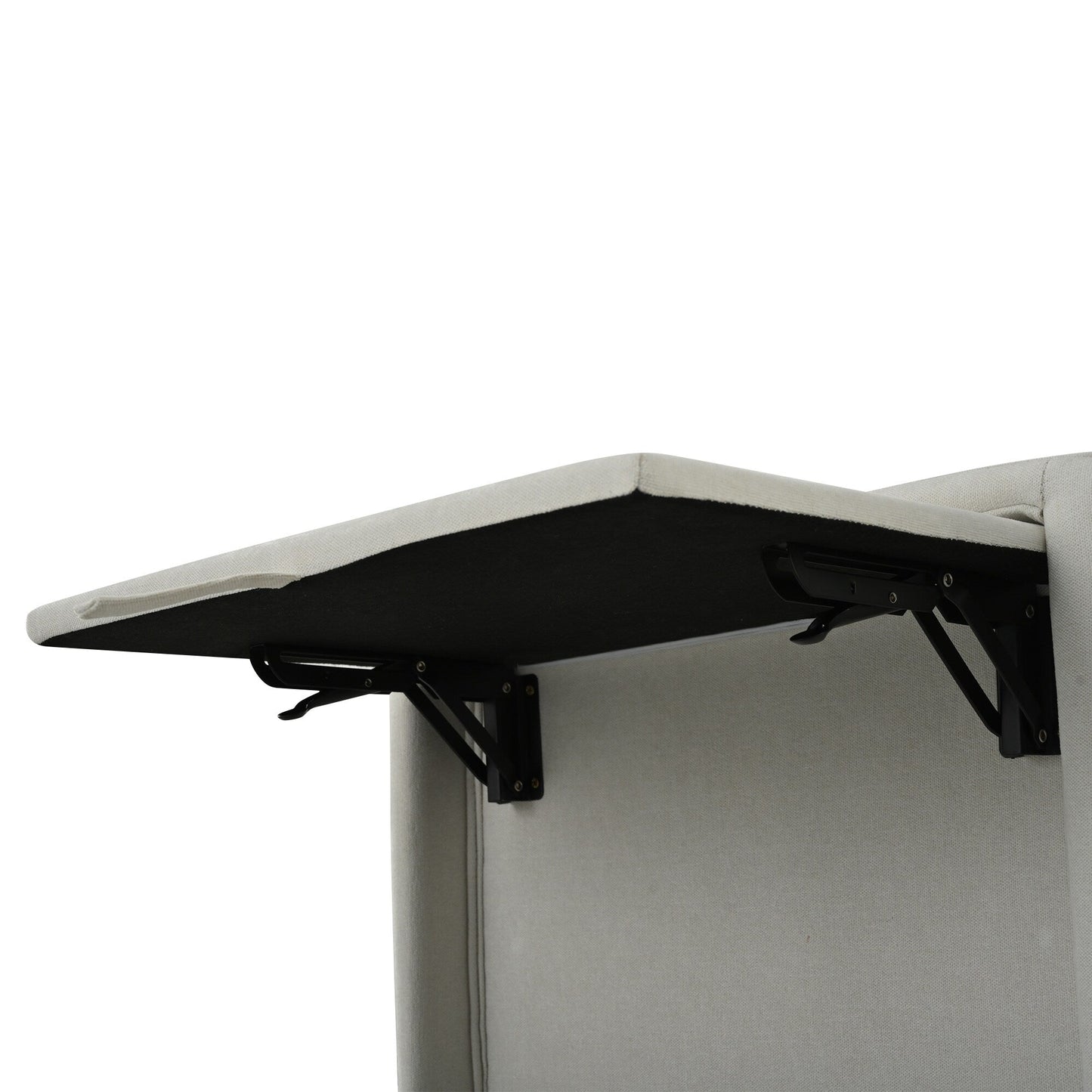 Pushback Recliner with Foldable Side Table & USB Ports