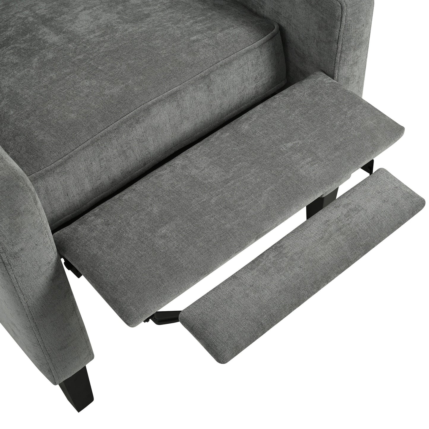 Pushback Recliner with Foldable Side Table & USB Ports