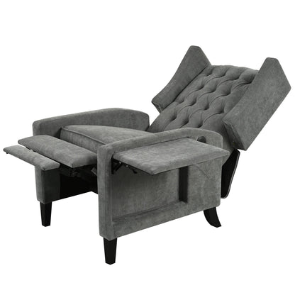 Pushback Recliner with Foldable Side Table & USB Ports