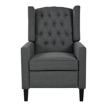 Pushback Recliner with Foldable Side Table & USB Ports