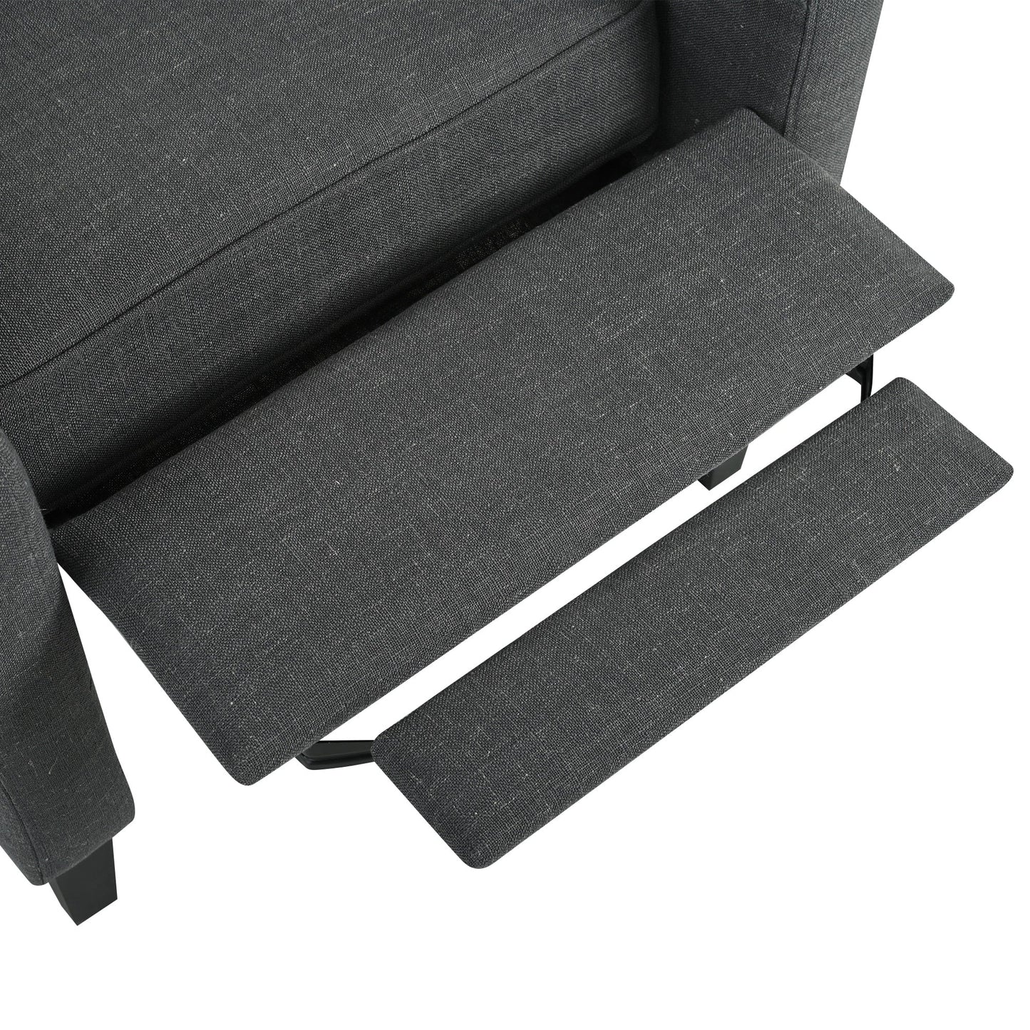 Pushback Recliner with Foldable Side Table & USB Ports