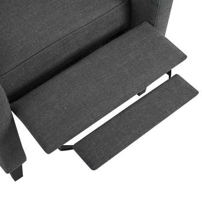 Pushback Recliner with Foldable Side Table & USB Ports