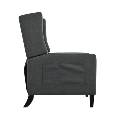 Pushback Recliner with Foldable Side Table & USB Ports