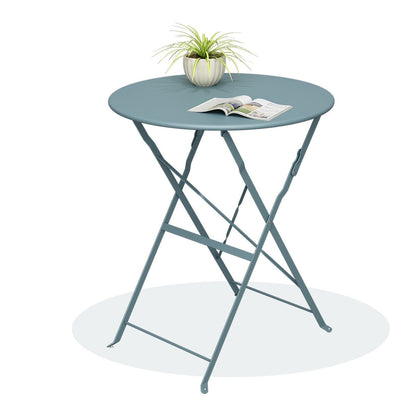 Pyramid Home Decor 3 Piece Foldable Steel Bistro Set