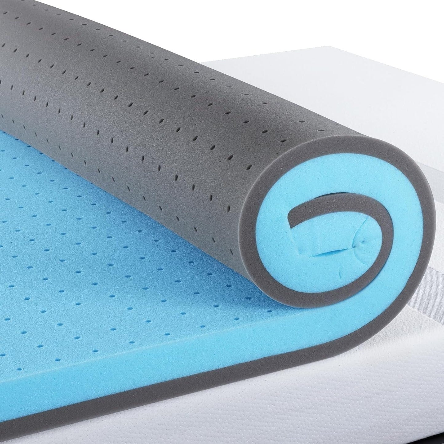 Queen Mattress Topper, 4 Inch Gel Infused Memory Foam Mattress Topper, Cooling Mattress Pad for Pressure Relief Back Pain