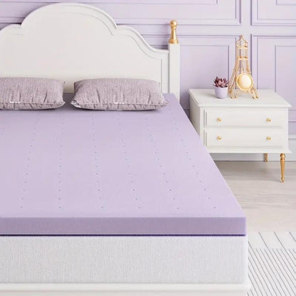 Queen Mattress Topper,2 Inch Premium Firm Memory Foam Mattress Topper With Ventilated Design,Cooling & Gel-infused