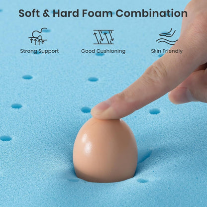 Queen Mattress Topper,3 Inch Gel Infused Memory Foam Mattress Topper, Cooling Mattress Pad for Pressure Relief Back Pain