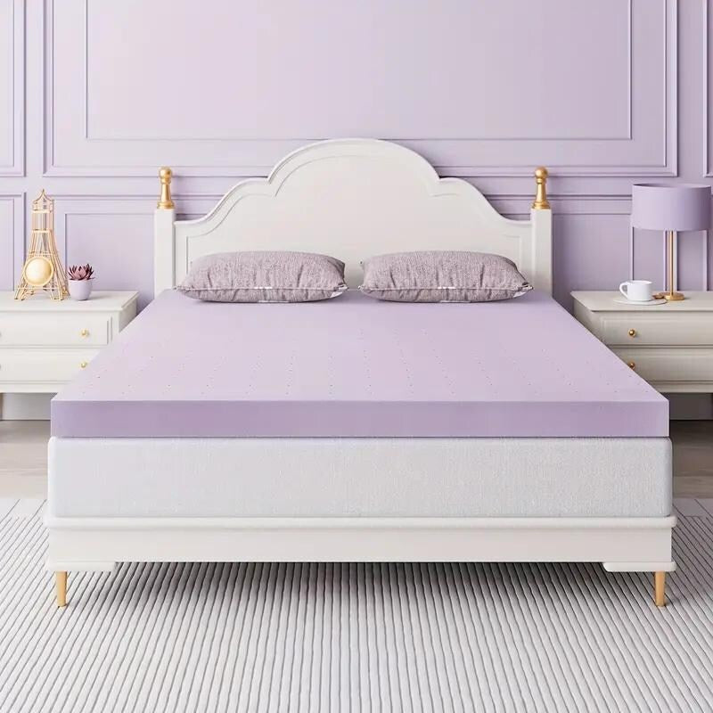 Queen Mattress Topper,3 Inch Premium Firm Memory Foam Mattress Topper With Ventilated Design,Cooling & Gel-infused