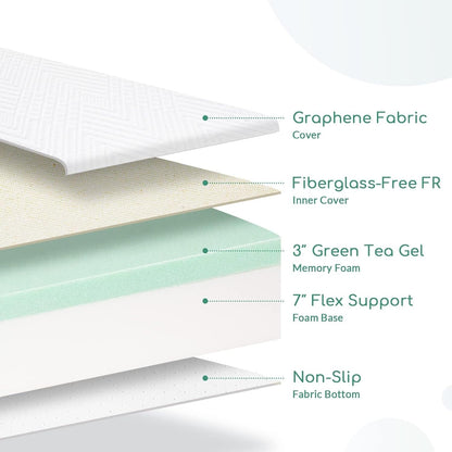 Queen Mattress, 14 Inch Memory Foam Mattress Queen in a Box - Cool Gel Bed Mattress Medium Firm