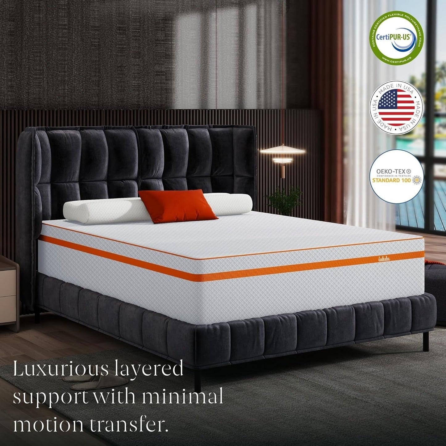 Queen Mattress, 14 Inch Memory Foam Mattress Queen in a Box - Cool Gel Bed Mattress Medium Firm