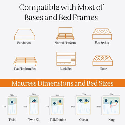 Queen Mattress, 14 Inch Memory Foam Mattress Queen in a Box - Cool Gel Bed Mattress Medium Firm