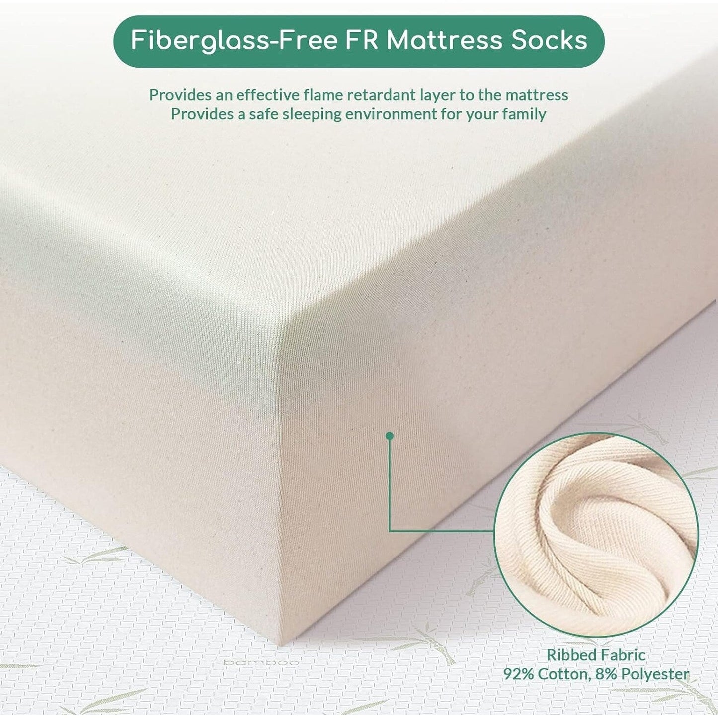 Queen Mattress, 6 Inch Memory Foam, Breathable Bamboo Cover, Medium Firm Green Tea Gel