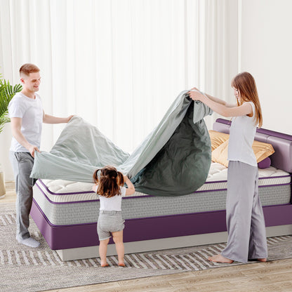 Queen Mattress,10 Inch Hybrid Memory Foam Mattress,Different Color Optional