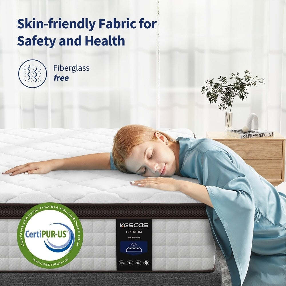 Queen Mattress,10 Inch Hybrid Memory Foam Mattress,Different Color Optional