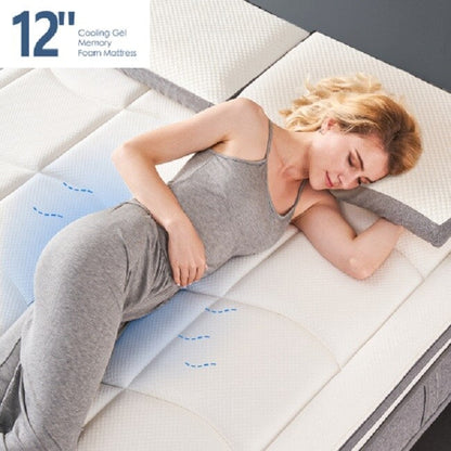 Queen Mattress,10 Inch Hybrid Tight top Mattress, Memory Foam Pocket Spring Mattress Sleep Supportive & Pressure Relief